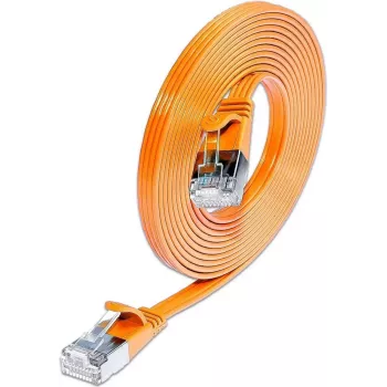 Wirewin Triotronik cabo de rede Cat6 U/FTP, 0,15 m, RJ-45 para RJ-45, laranja PKW-STP-SLIM-KAT6 0.15 OR