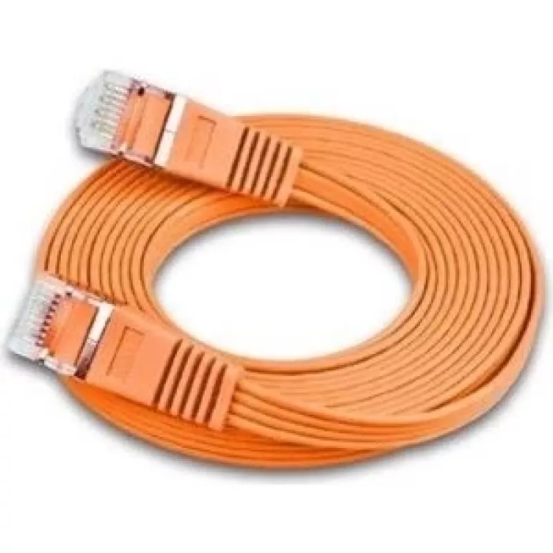 Wirewin Triotronik cabo de rede Cat6 U/FTP, 0,15 m, RJ-45 para RJ-45, laranja PKW-STP-SLIM-KAT6 0.15 OR