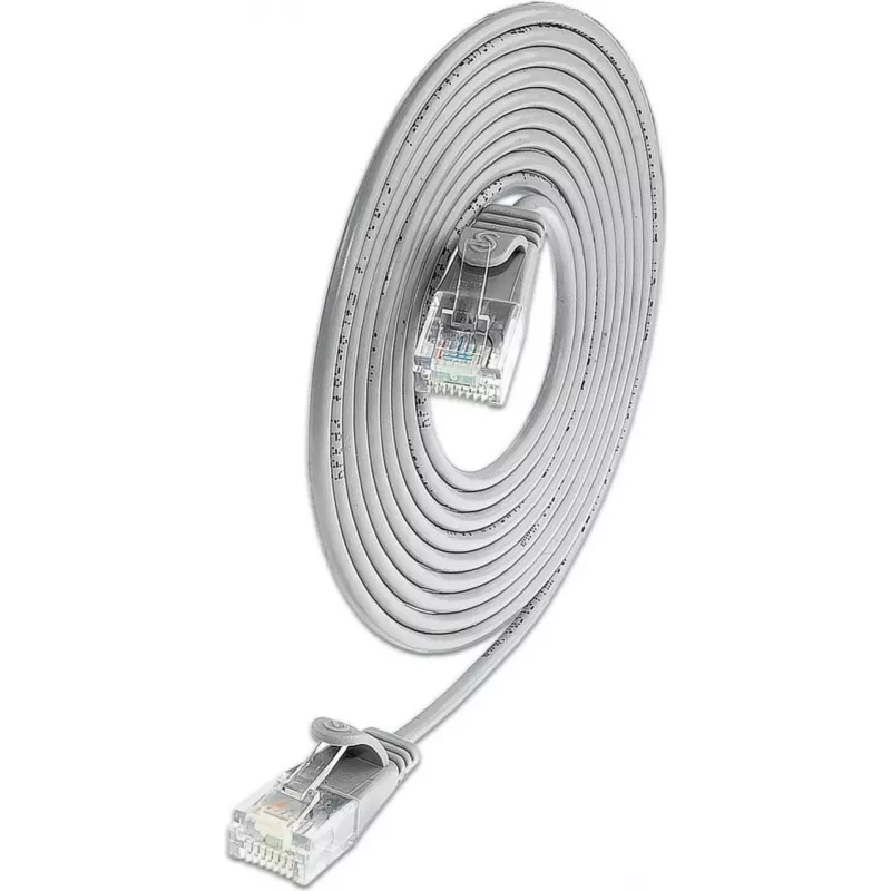 Wirewin Triotronik cabo de rede U/UTP Cat6 1 m ficha RJ45 macho para macho Gigabit Ethernet (PKW-LIGHT-K6 1.0)