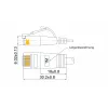 Wirewin Triotronik cabo de rede U/UTP Cat6 1 m ficha RJ45 macho para macho Gigabit Ethernet (PKW-LIGHT-K6 1.0)