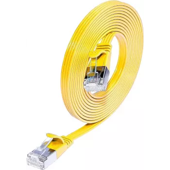 Wirewin cabo de rede SLIM STP amarelo 1,5 m Cat6 S/UTP (STP) (PKW-STP-SLIM-KAT6 1.5 GE)