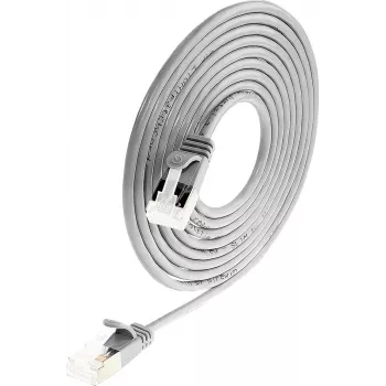 Wirewin PKW-LIGHT-STP-K6A 5.0 cabo de rede Cat 6a U/FTP Slim redondo, PoE, 5 m, cinzento