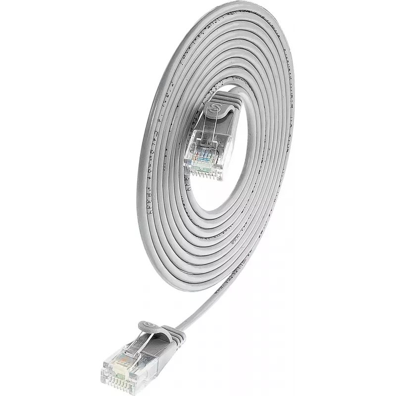 Wirewin SLIM UL6 10 GR - cabo de rede Cat.6 SLIM-Light, U/UTP, 10 m, cinzento (PKW-LIGHT-K6 10.0)