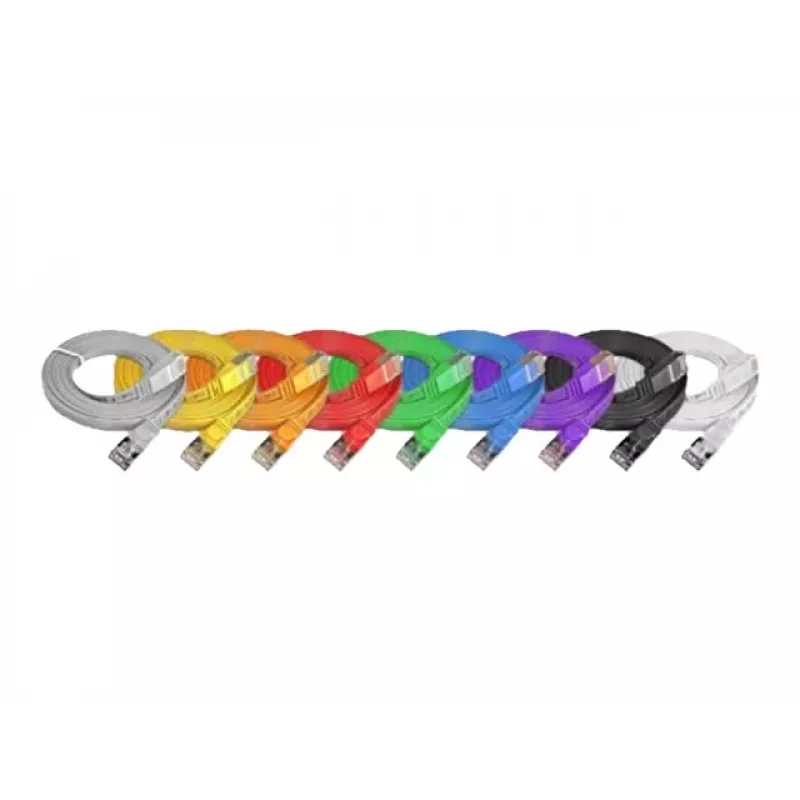 Wirewin cabo de rede Cat6 Slim U/FTP plano violeta 15 m PKW-STP-SLIM-KAT6 15.0 VT