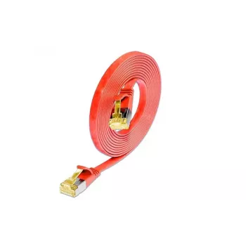 Wirewin cabo de rede Ethernet Cat6a U/FTP Slim, ficha RJ45 macho para macho, vermelho, 3 m PKW-STP-SLIM-K6A 3.0 RT