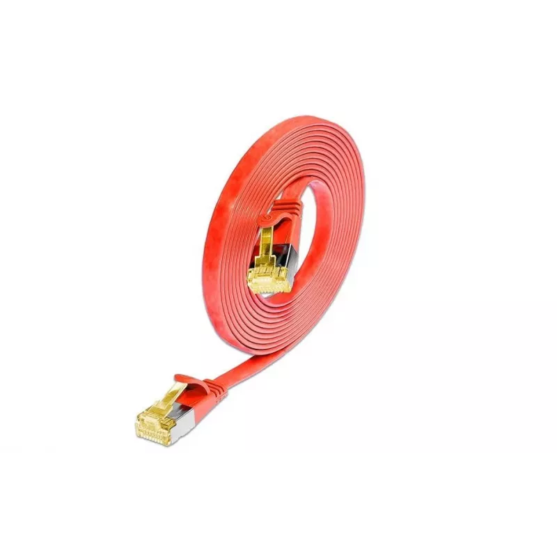 Wirewin cabo de rede Ethernet Cat6a U/FTP Slim, ficha RJ45 macho para macho, vermelho, 3 m PKW-STP-SLIM-K6A 3.0 RT
