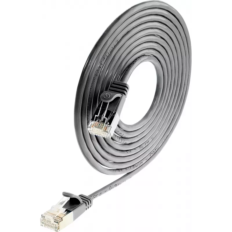 Wirewin Triotronik PKW-LIGHT-STP-K6 0,5 SW cabo de rede Cat6 S/FTP, preto, 0,5 m