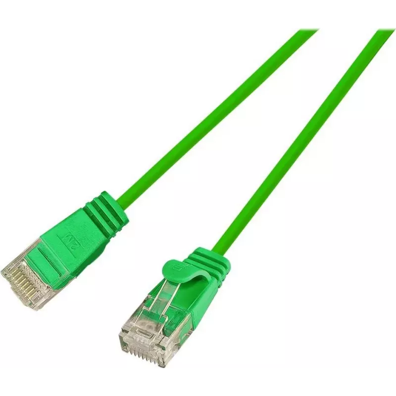 Wirewin SLIM UL6 1 GN - Cabo patch Cat.6 Slim, U/UTP, 1,0 m, verde PKW-LIGHT-K6 1.0 GN