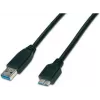 Cabo Wirewin USB 3.0 A-MB MM 3.0 SW - 3m USB-A para Micro-B, preto