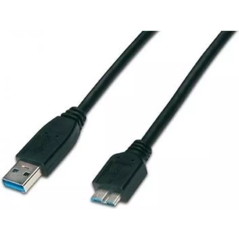 Cabo Wirewin USB 3.0 A-MB MM 3.0 SW - 3m USB-A para Micro-B, preto