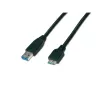 Cabo Wirewin USB 3.0 A-MB MM 3.0 SW - 3m USB-A para Micro-B, preto