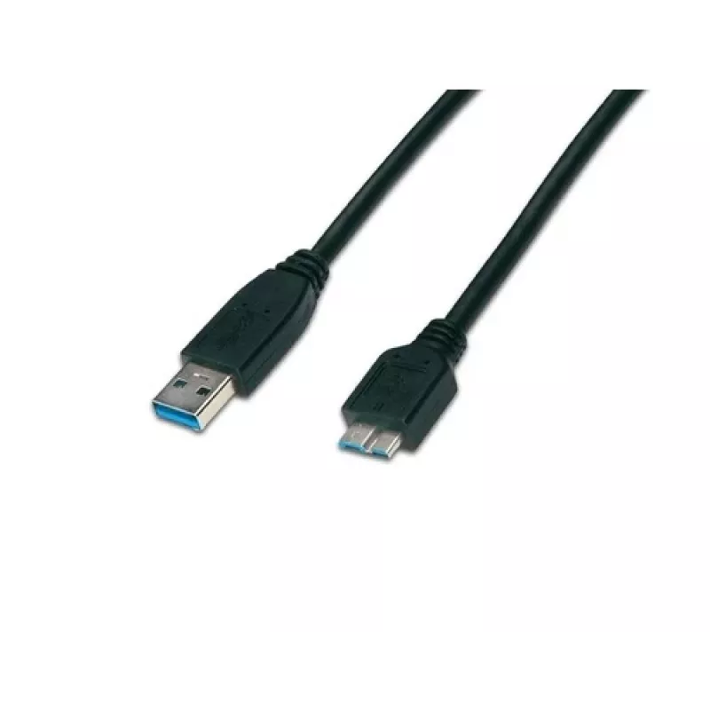 Cabo Wirewin USB 3.0 A-MB MM 3.0 SW - 3m USB-A para Micro-B, preto