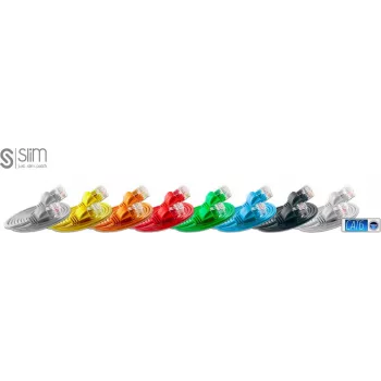 Wirewin SLIM UL6 10 OR - Cabo Cat.6 SLIM-Light, U/UTP, 10 m, laranja PKW-LIGHT-K6 10.0 OR