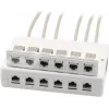 Wirewin 2x caixa de superfície de 6 portas para módulos Keystone, cinzento, plástico sistema Keystone (125460)