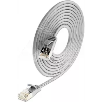 Wirewin Triotronik PKW-LIGHT-STP-K6 15,0 cabo patch Cat6 S/FTP, ficha RJ45 macho a macho, cobre, 15 m, preto