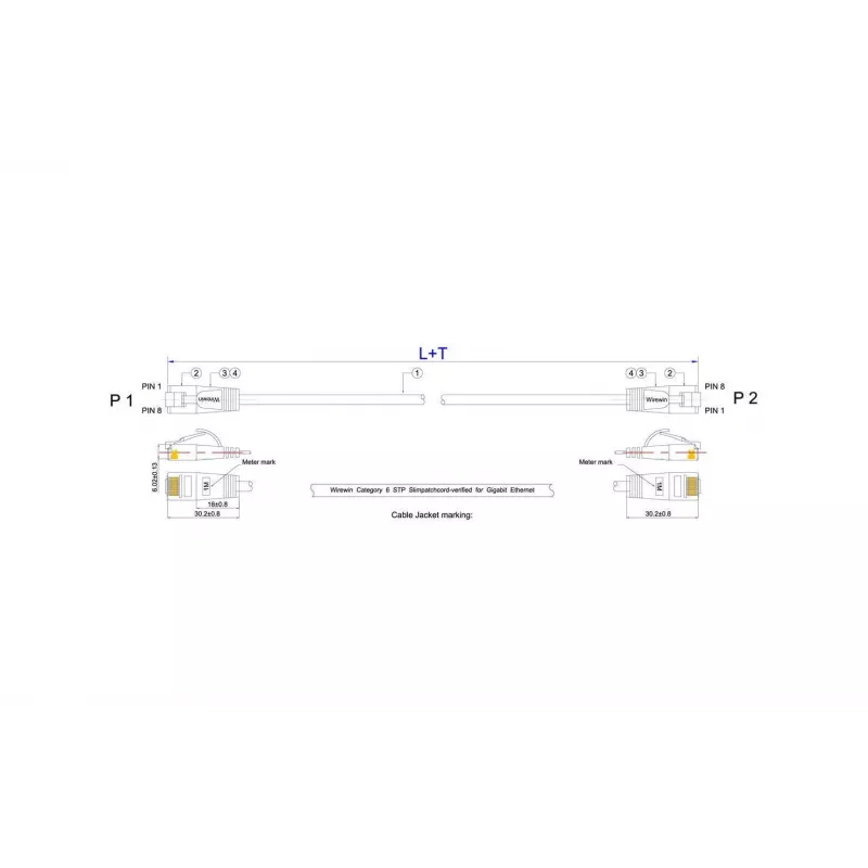 Wirewin Triotronik PKW-LIGHT-STP-K6 15,0 cabo patch Cat6 S/FTP, ficha RJ45 macho a macho, cobre, 15 m, preto