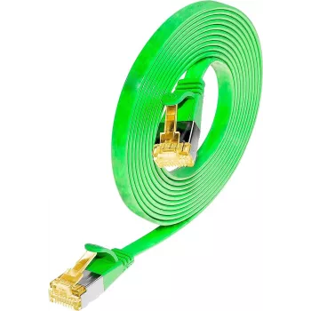Wirewin cabo patch de rede Cat6a U/FTP Slim, 0,1 m, verde, RJ45, 10Gbps PKW-STP-SLIM-K6A 0.1 GN