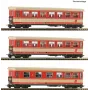 Roco 6240004 H0e conjunto de 3 peças vagões de passageiros ÖBB