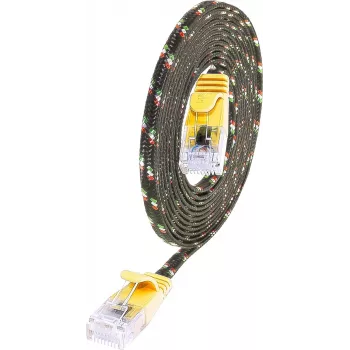 Wirewin Triotronik cabo patch Cat6 U/UTP, ficha RJ45 macho a macho, 3 m, amarelo PKW-TOUGH-K6 3.0 GE