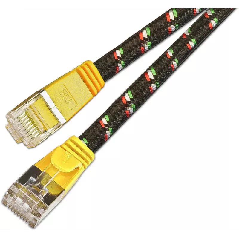 Wirewin Cabo patch Cat.6 SLIM-Tough F/FTP 0,5 m amarelo PKW-TOUGH-STP-K6 0.5 GE