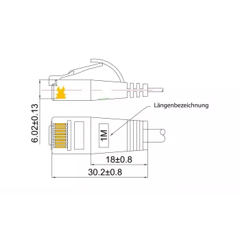 Wirewin PKW-TOUGH-STP-K6 2.0 Cabo patch SLIM Tough STP Cat6 U/FTP, 2 m, cinzento