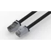 Wirewin Cabo patch exterior Cat6A, revestimento PUR anti-UV, S/FTP, preto RJ45 (PKW-OUT-SF-K6A-PUR 50.0)