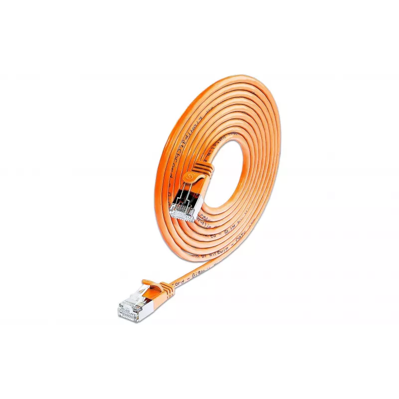 Wirewin SLIM UL6 7,5 m Cabo patch Cat.6 Slim-Light U/UTP, laranja PKW-LIGHT-K6 7.5 OR