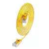 Wirewin SLIM KAT6A 10 Gigabit Cabo patch Light, U/UTP, Ø 3,6 mm, amarelo, 0,1 m SLIM-L-UU-K6A 0.1 YE