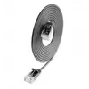 Wirewin SLIM CAT6A 10 Gigabit cabo de rede Slim, U/UTP, 3,6mm de diâmetro, preto, 1,5m SLIM-L-UU-K6A 1.5 BK