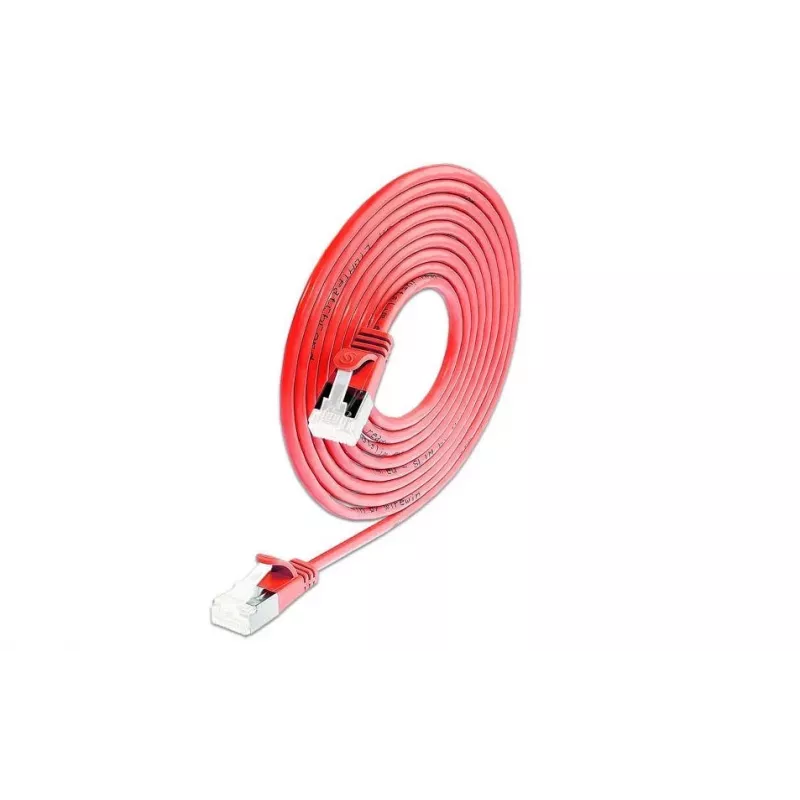 Wirewin Light cabo de rede redondo U/FTP Cat 6a vermelho 2,0m fino flexível PoE (PKW-LIGHT-STP-K6A 2.0 RT)