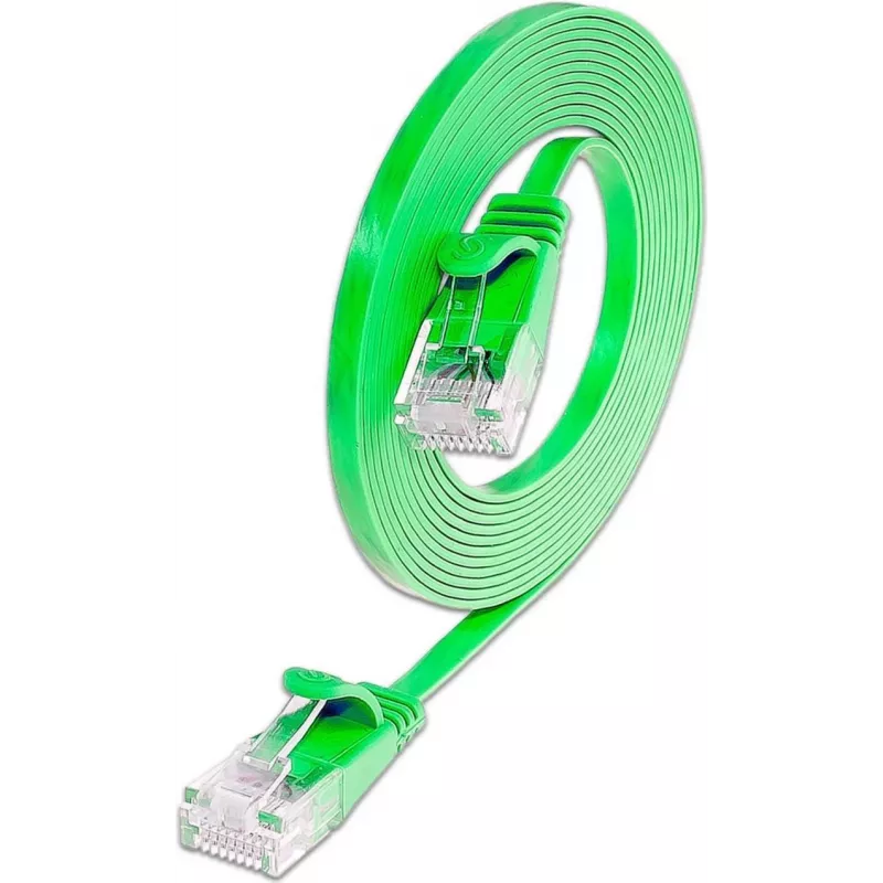 Wirewin Cat.6 U/UTP cabo de rede Ethernet Slim, 0,15 m, verde PKW-SLIM-KAT6 0.15 GN