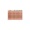 JOLLY Supersoft lápis de cor 3 em 1, várias cores, 12 unidades (5956-0002)