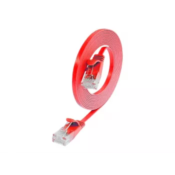 Wirewin Cabo de rede Ethernet Slim Cat.6 U/UTP 1 m vermelho PKW-SLIM-KAT6 1.0 RT