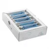 Wirewin SLIM-LS-K6A 0.1 BL 50 - Cabo de rede Ethernet Slim Cat6A, 0,1 m, U/FTP, azul, pack de 50