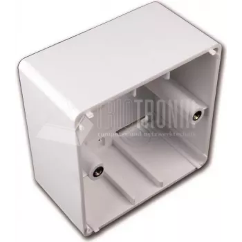 Wirewin Moldura de superfície para tomadas de dados, branco puro RAL 9010 (TKS-APR WS)