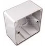 Wirewin Moldura de superfície para tomadas de dados, branco puro RAL 9010 (TKS-APR WS)