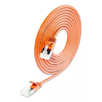 Wirewin SLIM-LS-K6A 0,15 OR 50 Cabo de rede Ethernet Slim Cat6A, 0,15 m, U/FTP, laranja, pack de 50