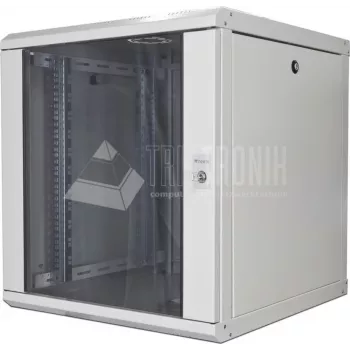 Wirewin WCAB 600X600X16U Armário de rede de montagem na parede 16U, 600x600 mm, painéis laterais removíveis, preto