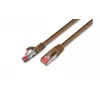 Wirewin PKW-PIMF-KAT6 50.0 BR - Cabo de instalação de rede Cat6a S/FTP, 50 m, castanho
