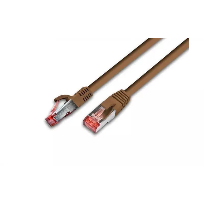 Wirewin PKW-PIMF-KAT6 50.0 BR - Cabo de instalação de rede Cat6a S/FTP, 50 m, castanho