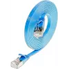 Cabo de patch Ethernet slim Wirewin Triotronik 0,15m Cat6 U/FTP, ficha RJ45 macho para macho, azul PKW-STP-SLIM-KAT6 0.15 BL