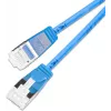 Cabo de patch Ethernet slim Wirewin SLIM-LS-K6A 0.25 BL 50 Cat.6A U/FTP, 0,25m, azul, pack de 50