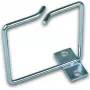 Anel de gestão de cabos metálico Wirewin 80x80mm, fixação à esquerda, preto KFH 80X80 LF/FG
