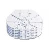 Módulo de fusão Optotec FOCUS-SAMR-HD4-12H para caixa LFC, 4 cassetes de fusão Single Reduced (CTR), máx. 48 fibras, FTTx