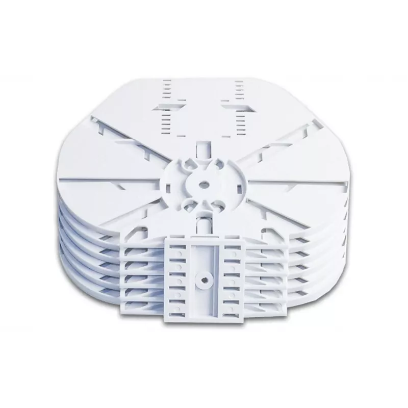 Módulo de fusão Optotec FOCUS-SAMR-HD4-12H para caixa LFC, 4 cassetes de fusão Single Reduced (CTR), máx. 48 fibras, FTTx