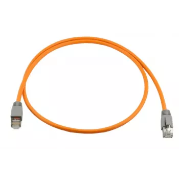 Cabo de patch industrial Wirewin CAT6A S/FTP, bainha PUR, anti-UV, laranja, 3,0 m PKW-I0-SF-K6A-PUR 3.0 OR