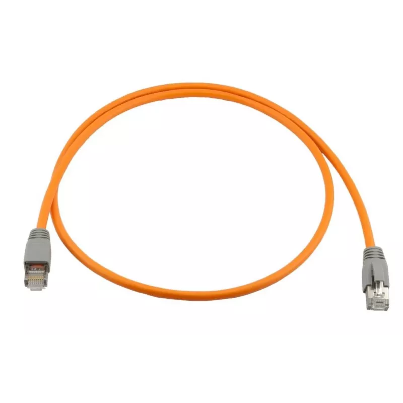 Cabo de patch industrial Wirewin CAT6A S/FTP, bainha PUR, anti-UV, laranja, 3,0 m PKW-I0-SF-K6A-PUR 3.0 OR