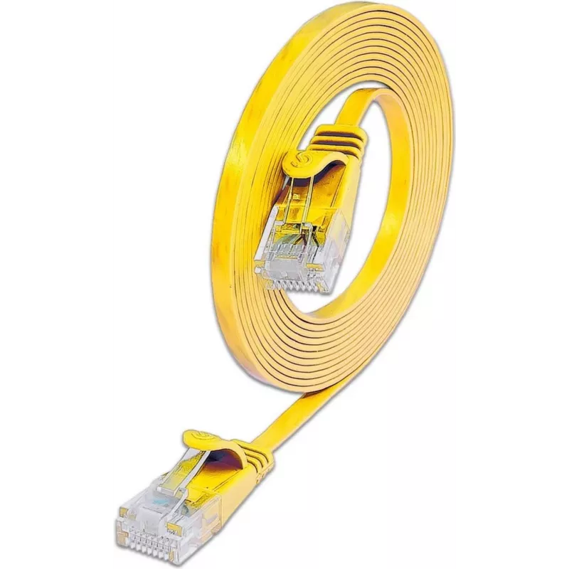 Cabo de patch slim Wirewin Cat.6 U/UTP, 0,15 m, amarelo PKW-SLIM-KAT6 0.15 GE