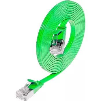 Cabo de patch slim Wirewin SLIM S6 10 GN - Cat.6, STP(PIMF), 10 m, verde PKW-STP-SLIM-KAT6 10.0 GN