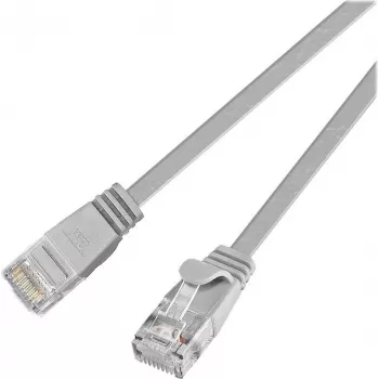 Cabo de patch slim Wirewin Cat.6 U/UTP 0,25 m cinzento RJ45 PKW-SLIM-KAT6 0.25